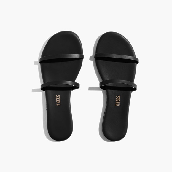 TKEES Shoes - NEW - TKEES Gemma Slide Sandal Black Leather
